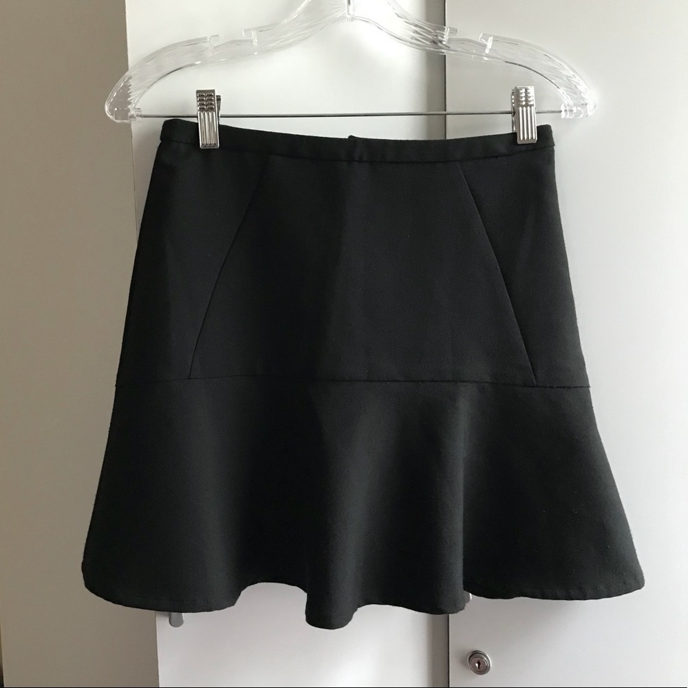 Miu miu Black flare skirt small